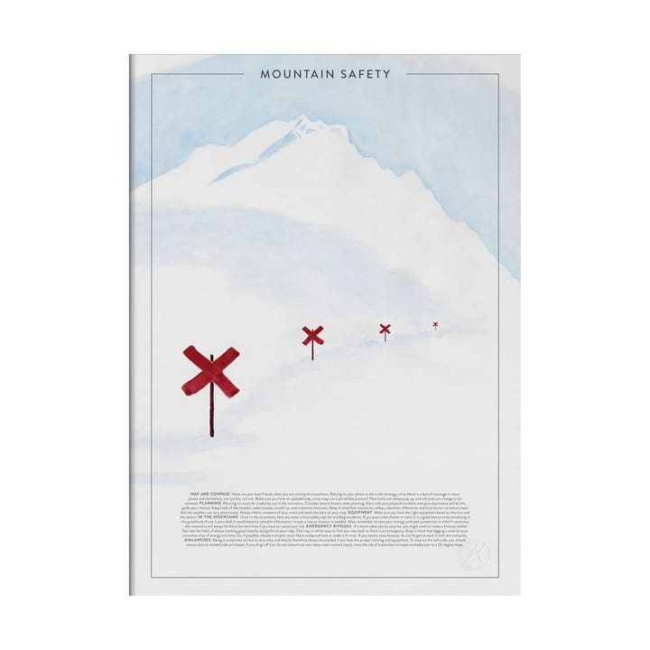 Mountain Safety poster - 50x70 cm - Kunskapstavlan®