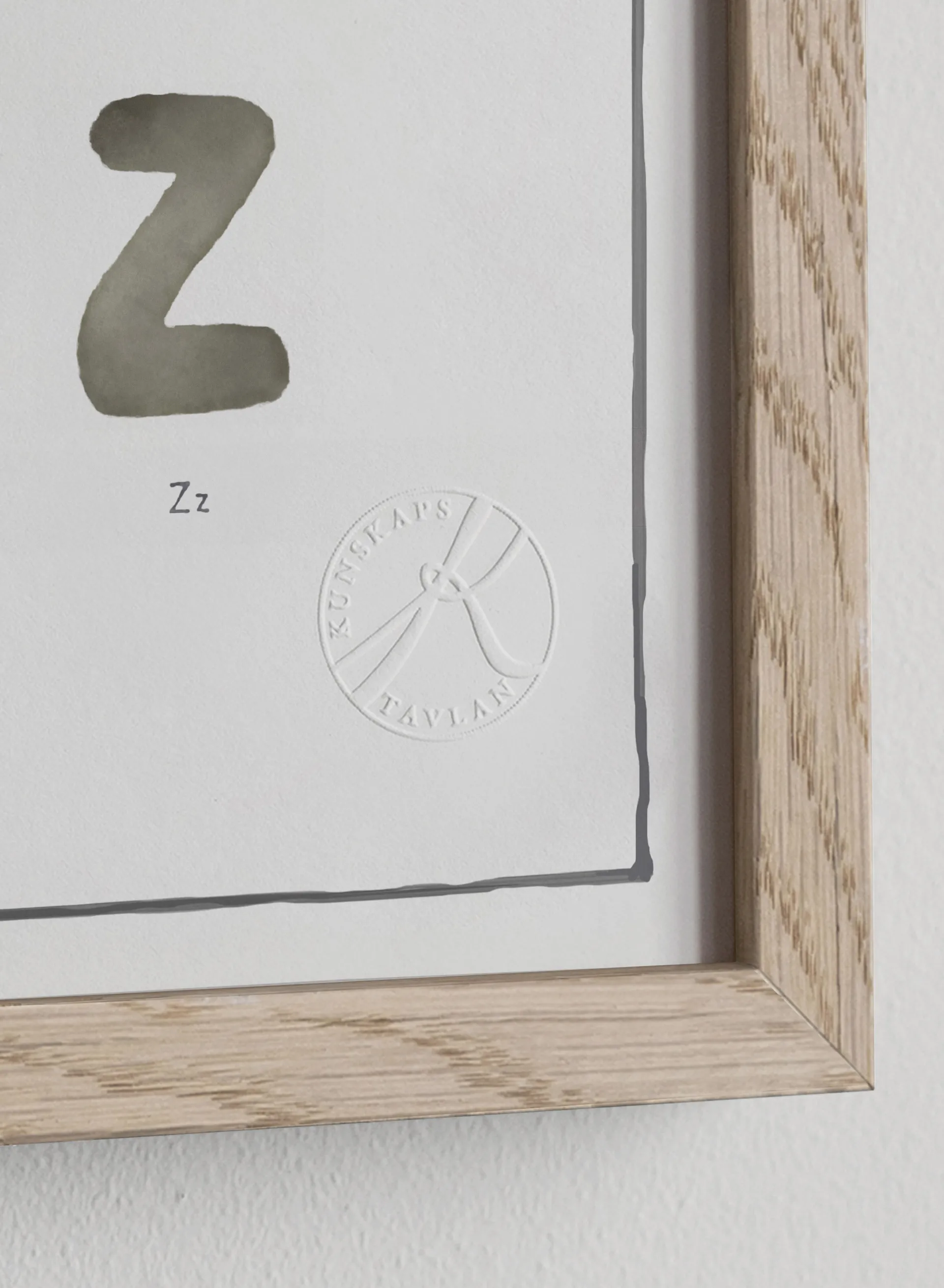 The Alphabet watercolour poster, 50x70 cm Kunskapstavlan®