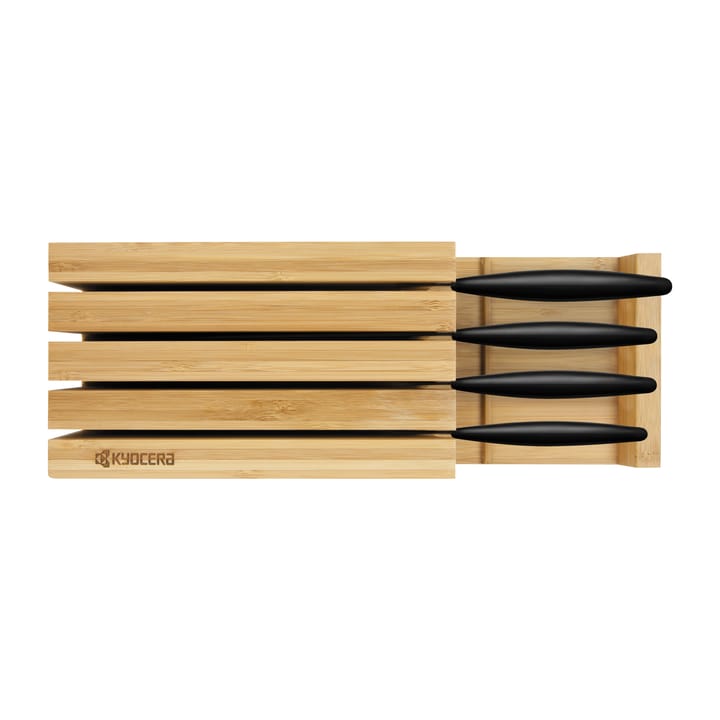 Kyocera knivblokk bambus for 4 kniver - 34 cm - Kyocera