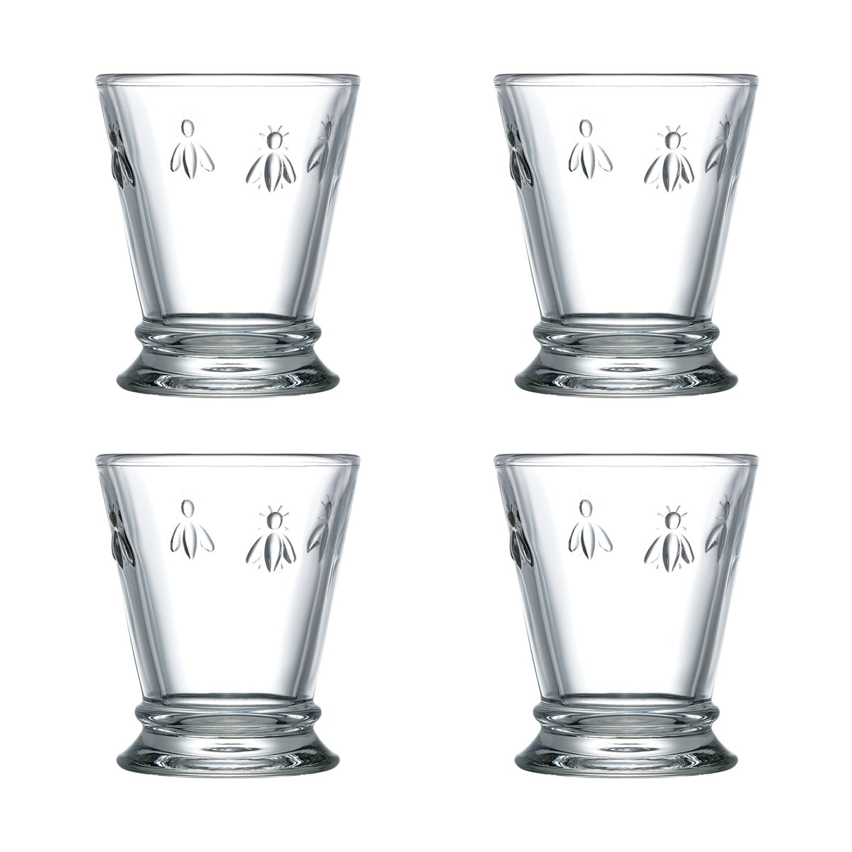 La Rochère Abeille drikkeglass 26 cl 4-pakning Klar