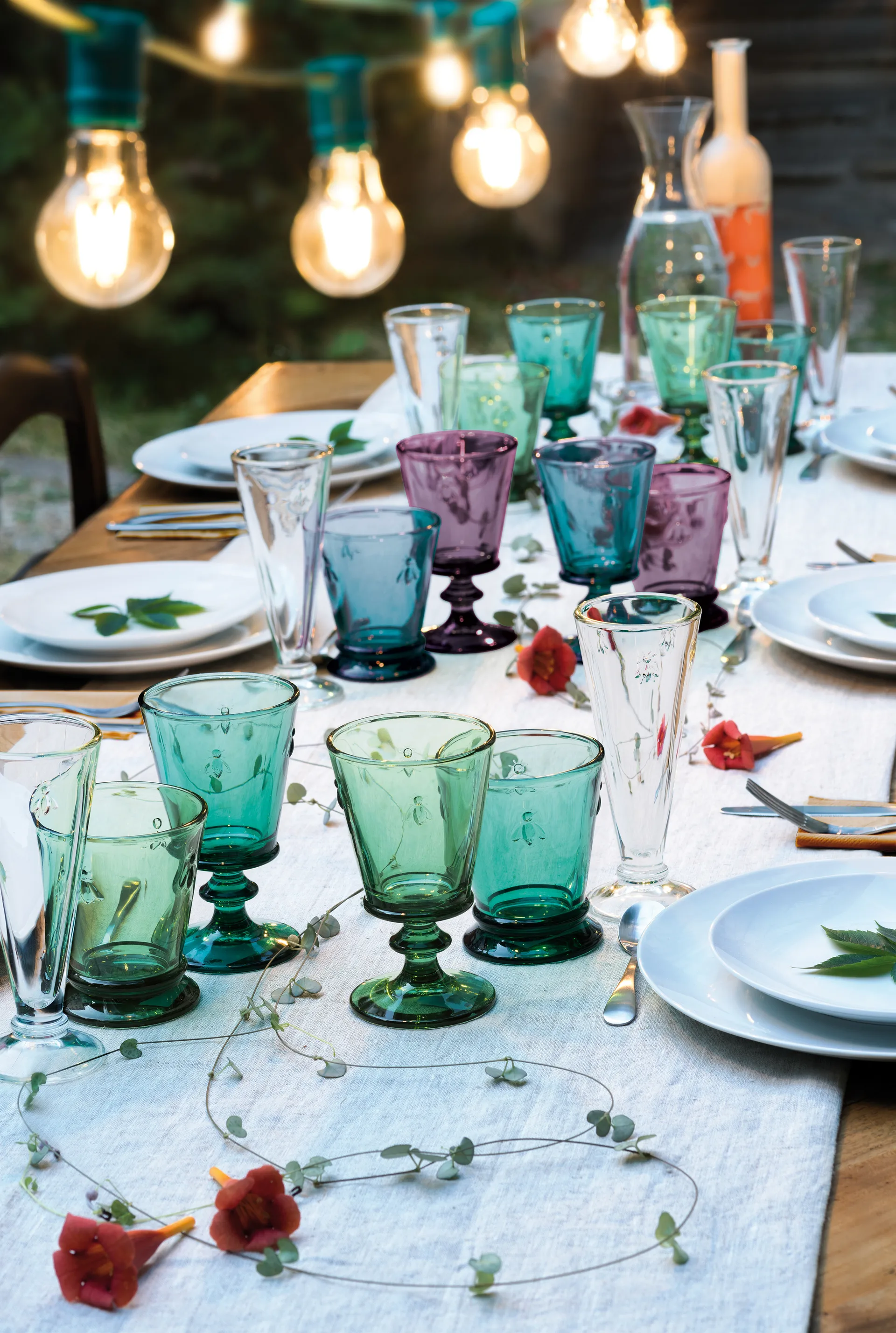 Abeille drikkeglass 26 cl 6-pakning, Aubergine La Rochère