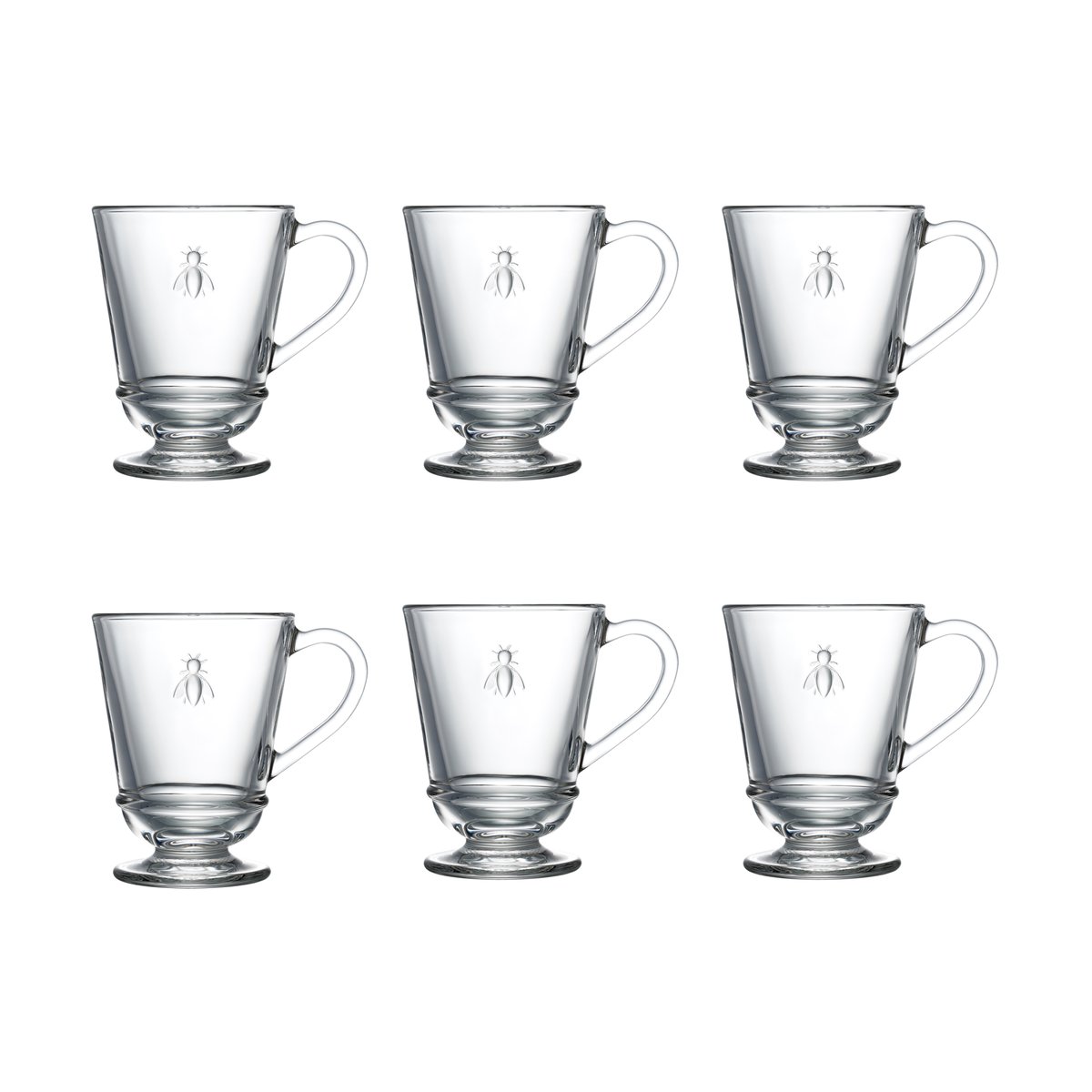 La Rochère Abeille glass med hank 28 cl 6-pakning Klar