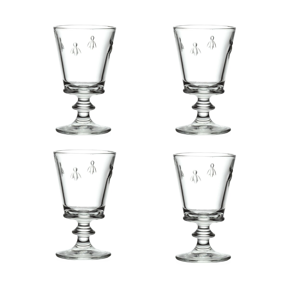 La Rochère - Abeille vinglass 24 cl 4 stk klar