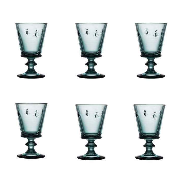Abeille vinglass 24 cl 6-pakning - Mørkeblå - La Rochère