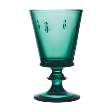 Abeille vinglass 24 cl 6-pakning - Smaragdgrønn - La Rochère