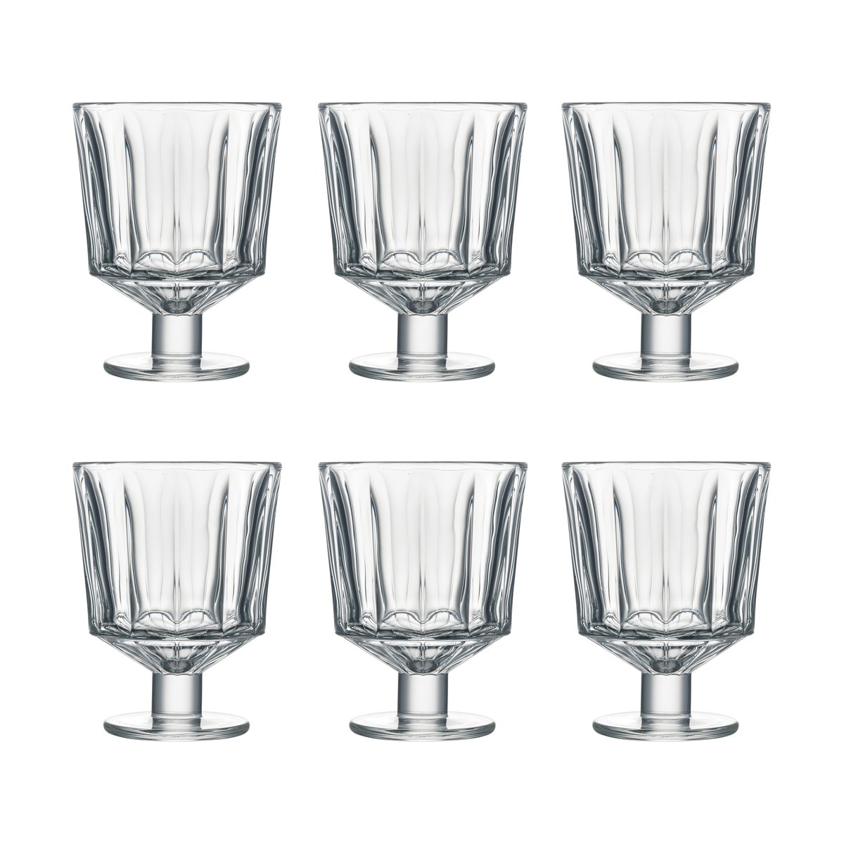 La Rochère City vinglass 26 cl 6-pakning Klar | Skandinavisk Design | Vinglass | Gjennomsiktig