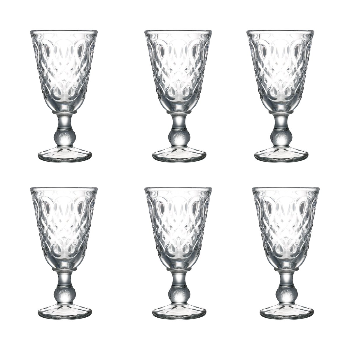 La Rochère Lyonnais vinglass 23 cl 6-pakning Klar | Skandinavisk Design | Vinglass | Gjennomsiktig