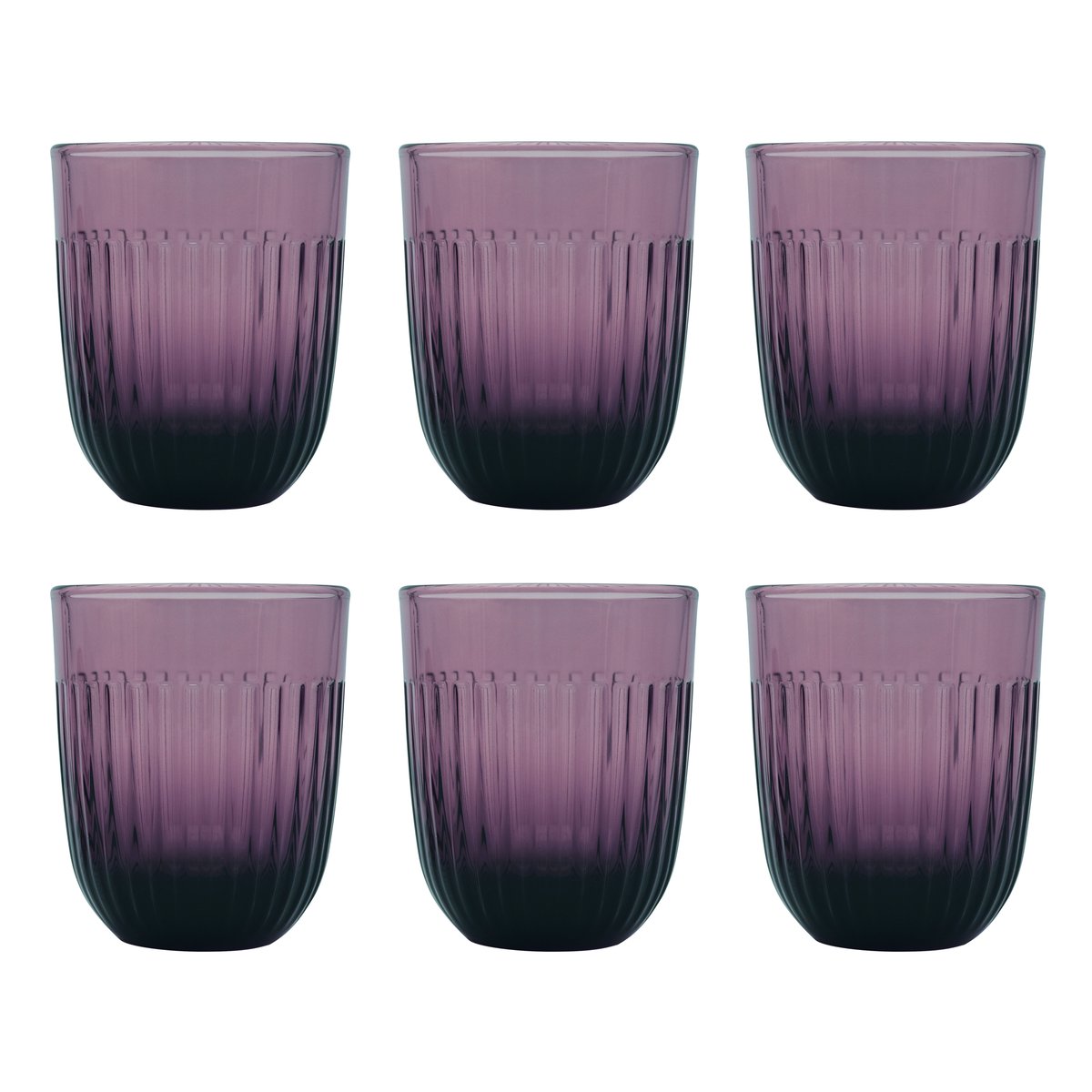 La Rochère Ouessant vannglass 29 cl 6-pk Aubergine | Skandinavisk Design | Vannglass | Lilla