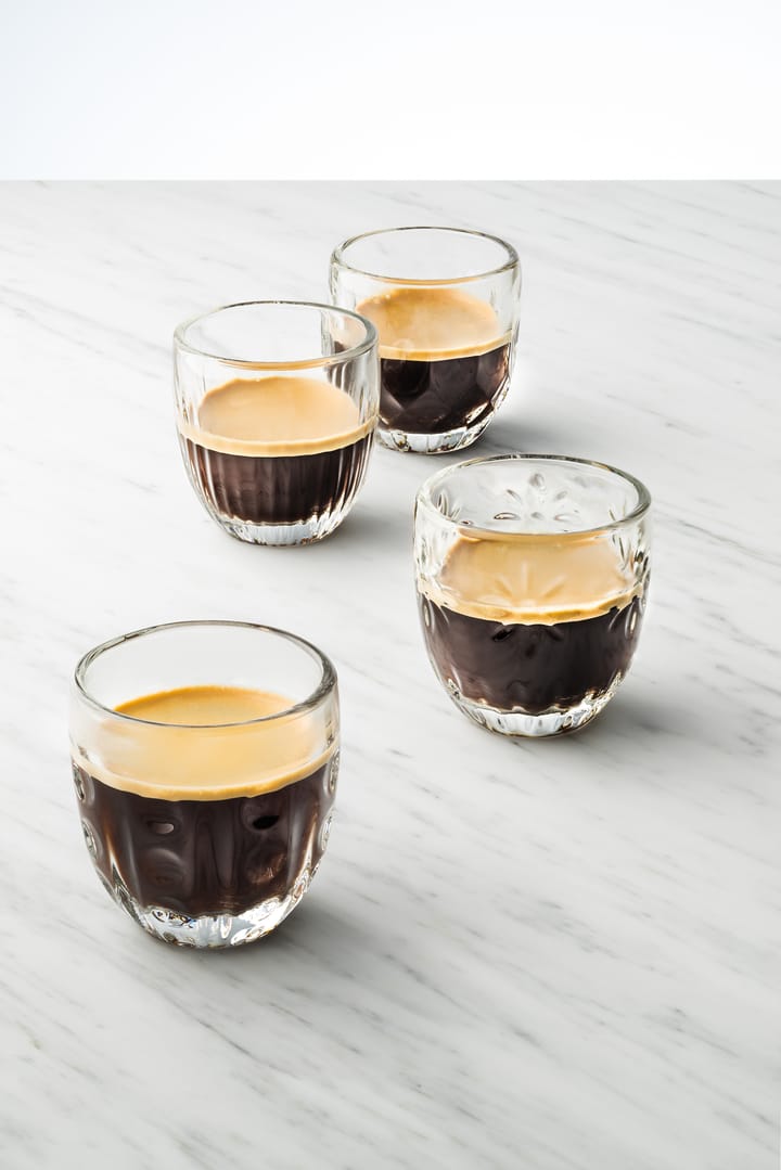 Troquet espressoglass 10 cl 4 deler - Klar - La Rochère