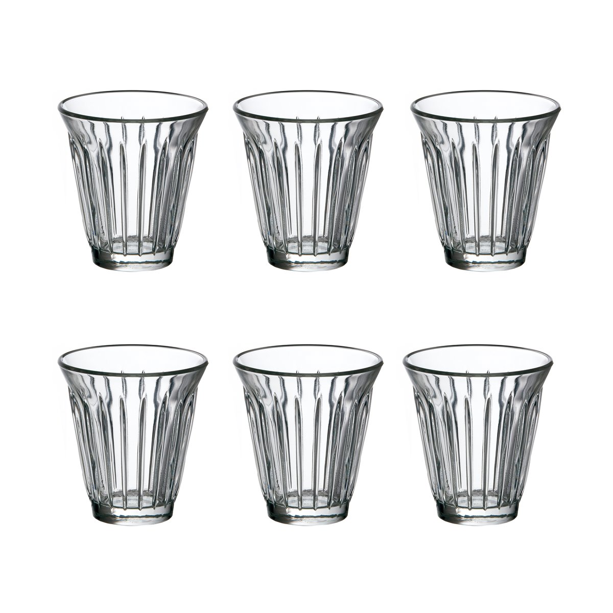 La Rochère Zink drikkeglass 19 cl 6-pakning Klar | Skandinavisk Design | Vannglass | Gjennomsiktig