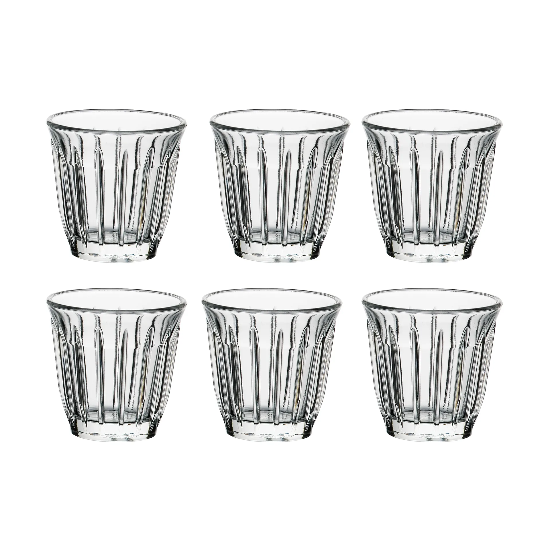 Zink Espressoglass 10 cl 6-pakning, Klar La Rochère
