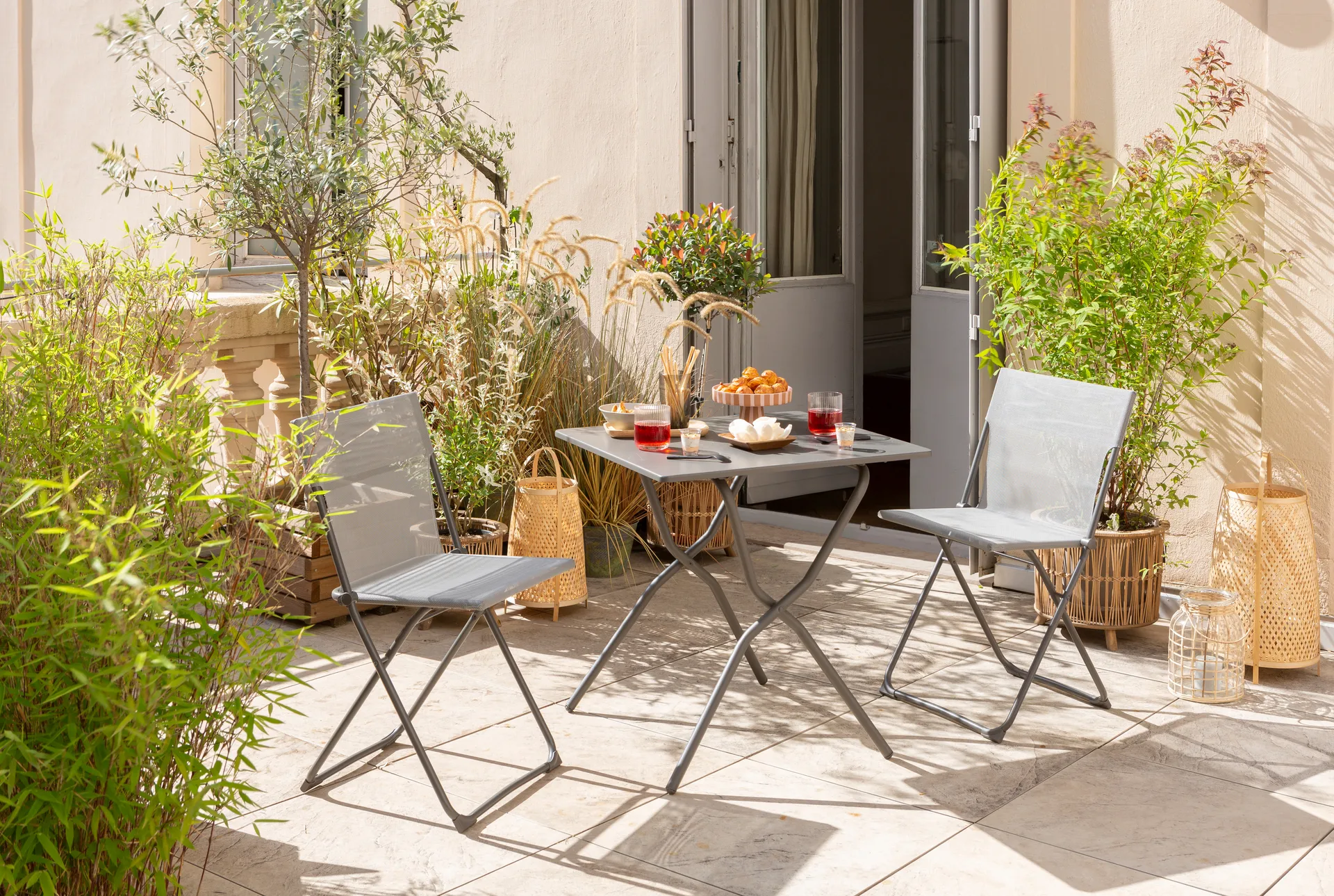 Balcony bord, Titan/grå Lafuma