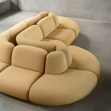 BAU sofa 3-seter, Megan sand - Lammhults