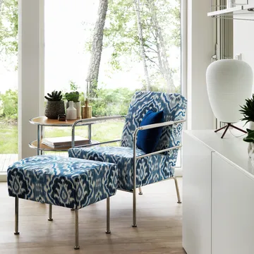 Cinema lenestol - Remix 183 mørkegrå-krom - Lammhults