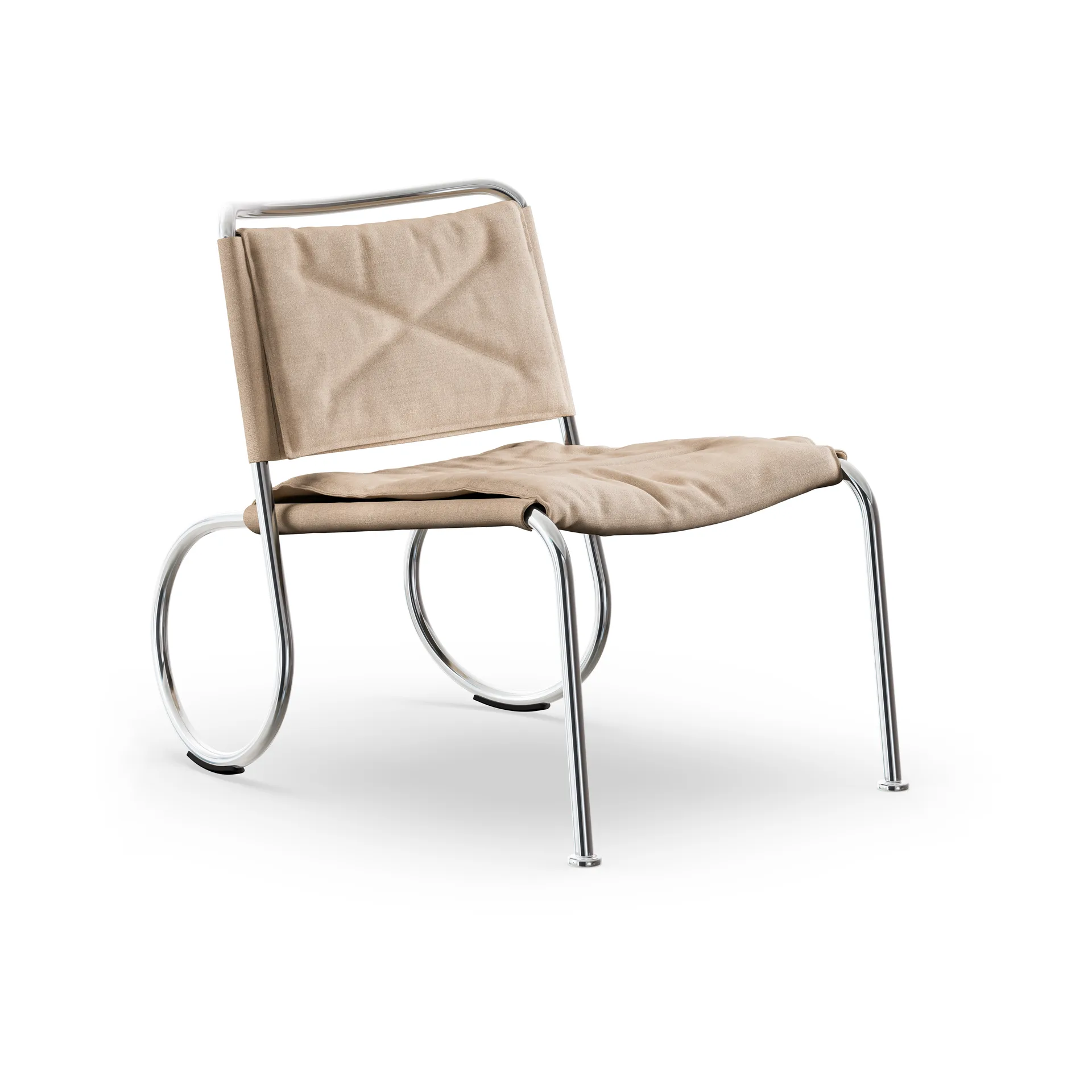 Corso Easy Chair stol, Linvev natur-krom Lammhults