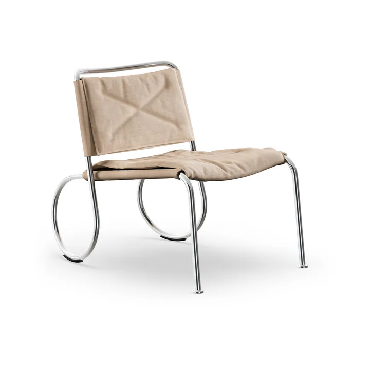 Corso Easy Chair stol - Linvev natur-krom - Lammhults