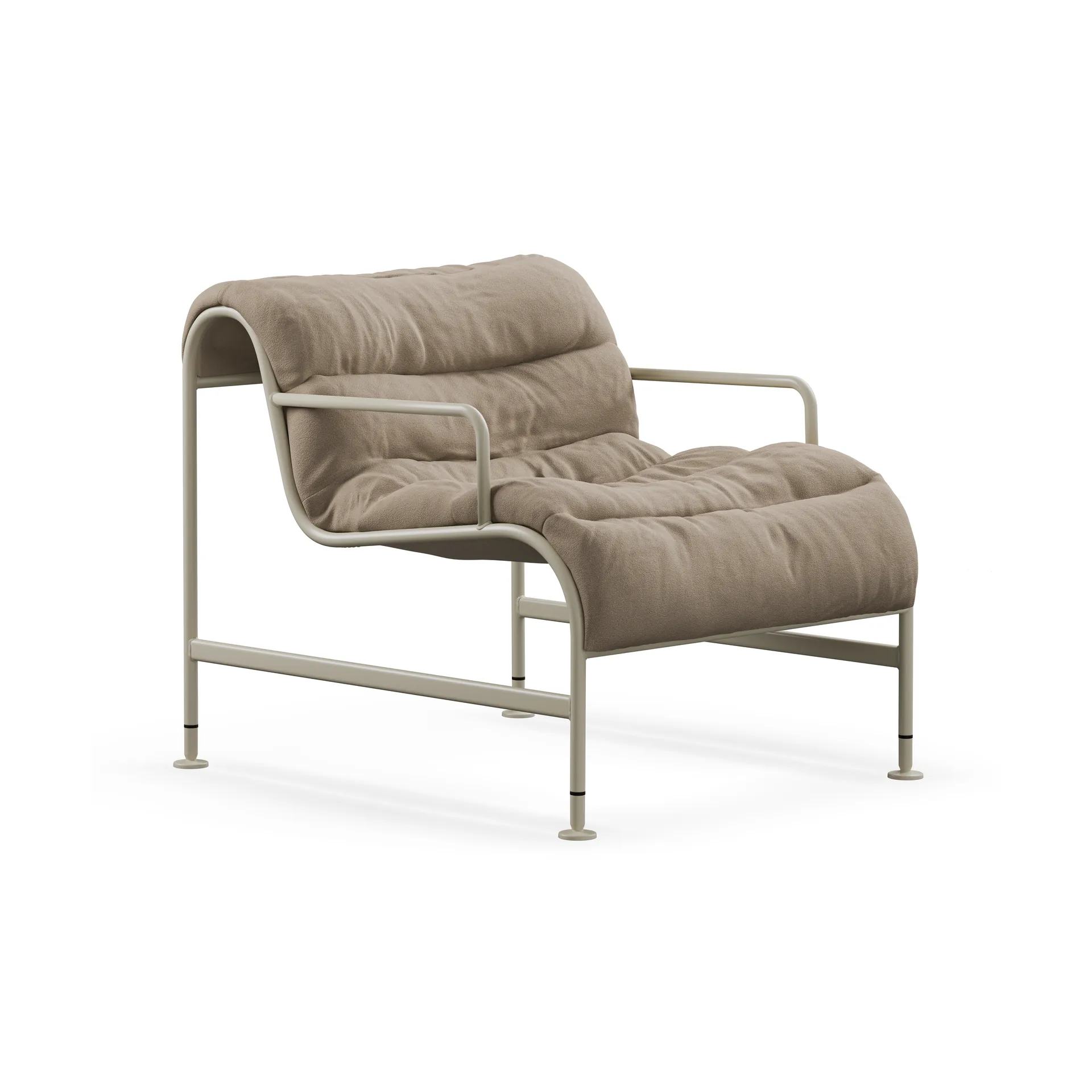 Sunny lenestol med armlener, Banrum Hemp-beige stativ Lammhults