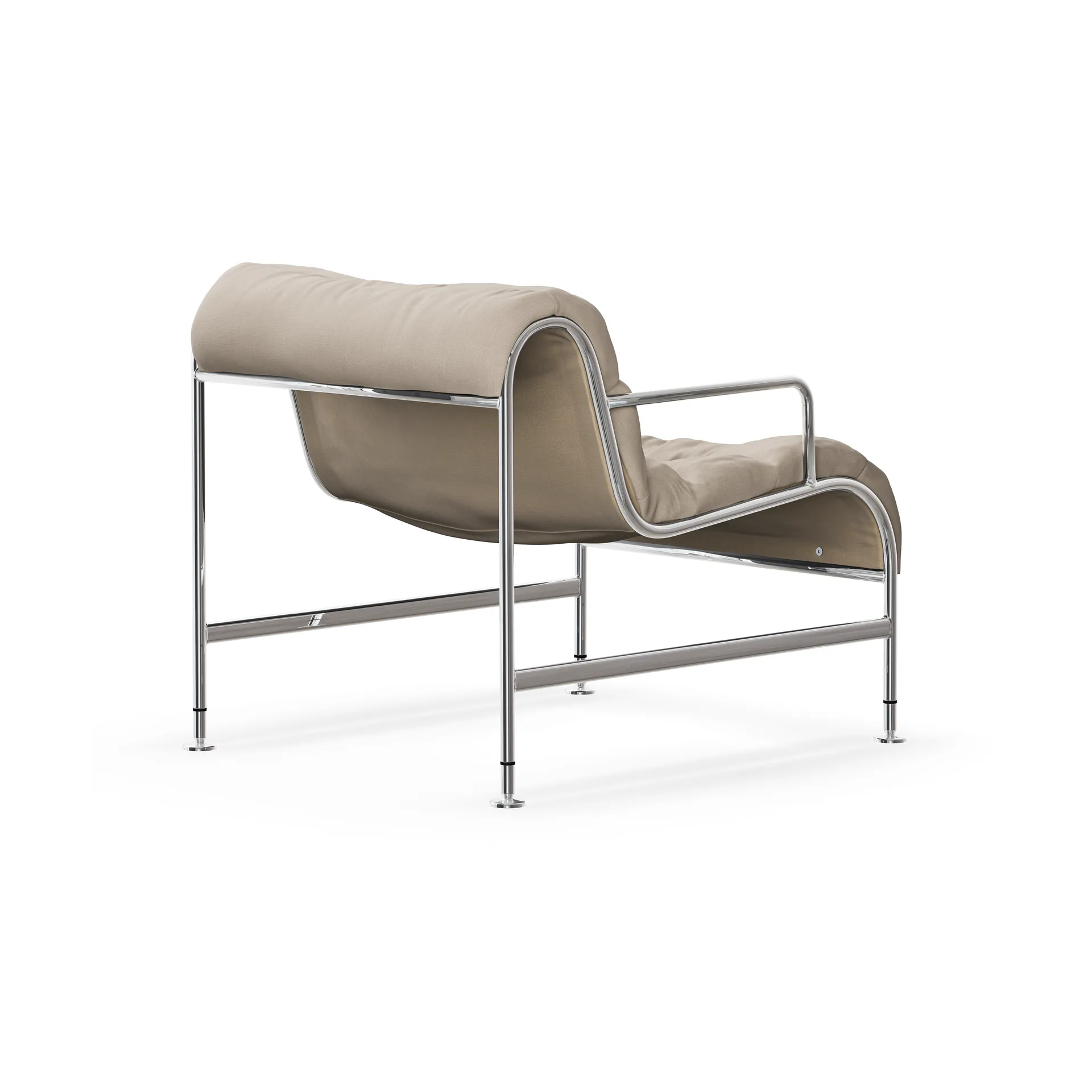 Sunny lenestol med armlener, Mauro Putty-kromstativ Lammhults