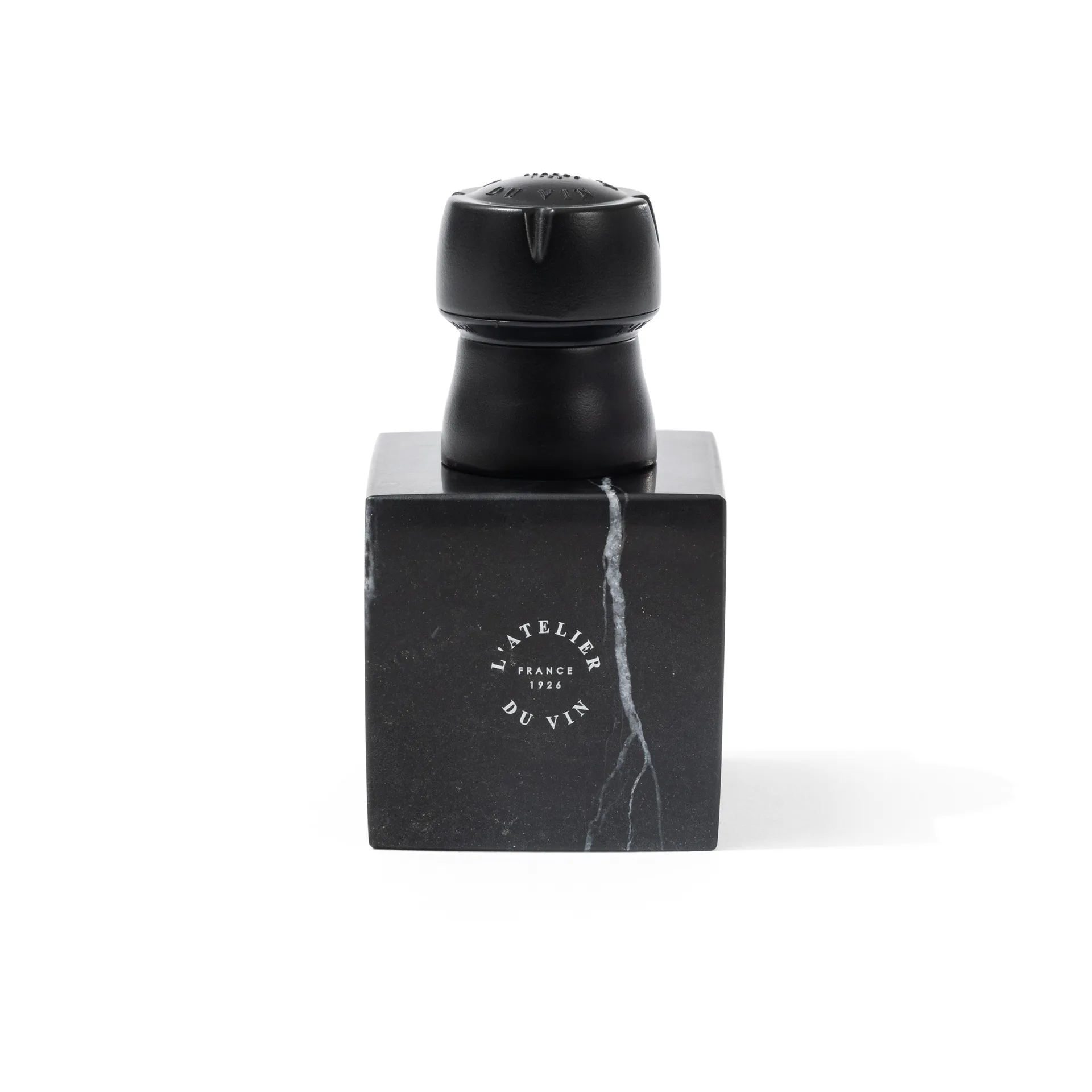 Champagne korkstopper, Svart-marmor L'Atelier du Vin