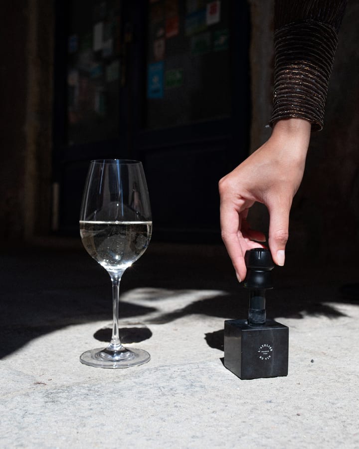 Champagne korkstopper, Svart-marmor L'Atelier du Vin