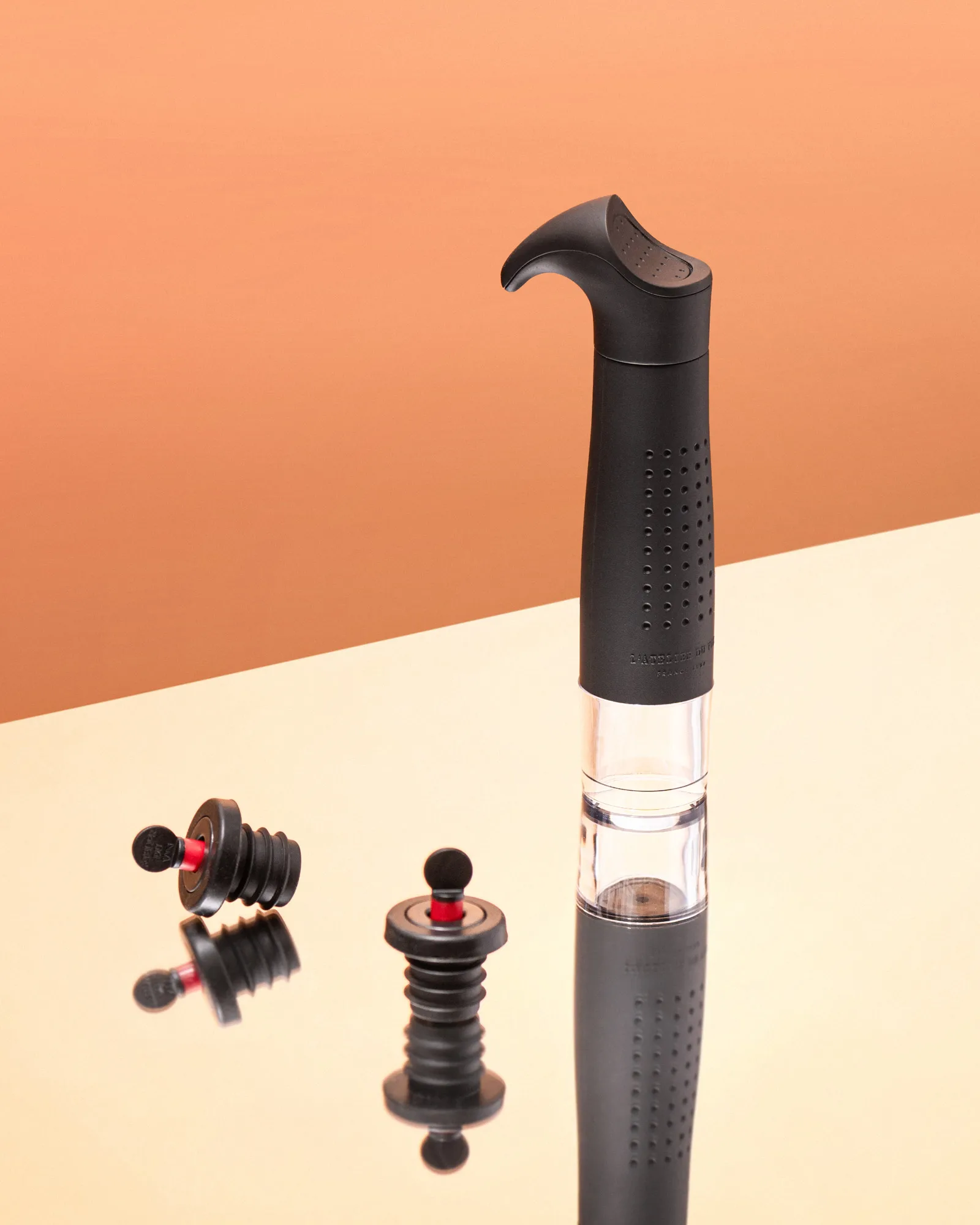 Gard’vin ON/OFF vakuumpumpe, Svart L'Atelier du Vin