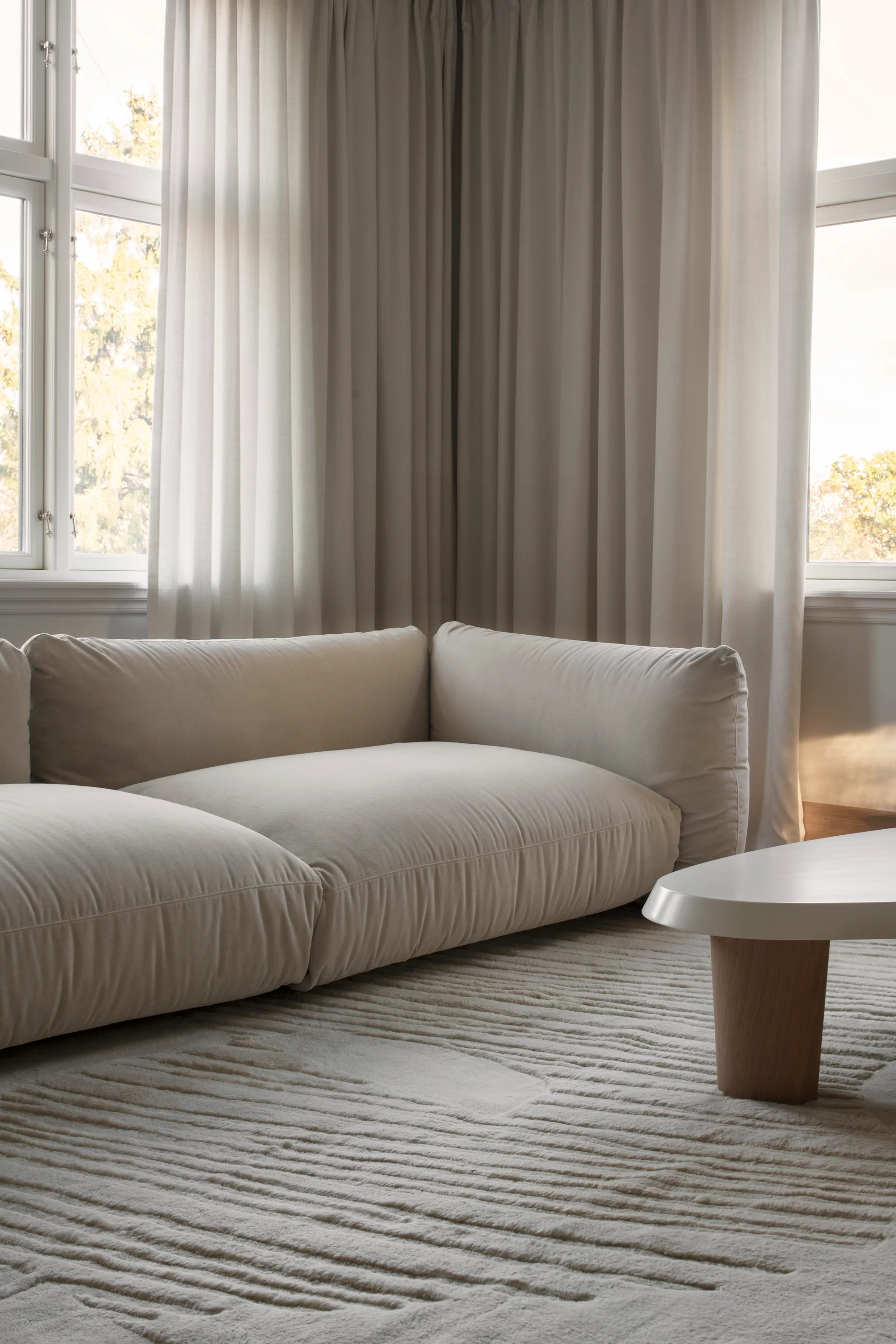 Artisan Guild ullteppe, Bone white, 180 x 270 cm Layered