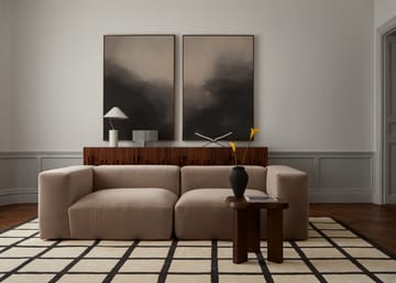 Avenue Checked Bone ullteppe - Bone White, 200x300 cm - Layered