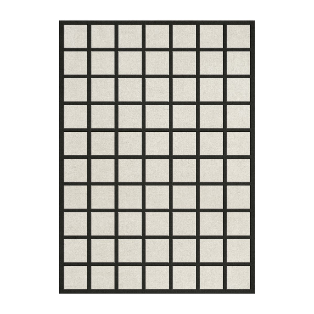 Bilde av Layered Avenue Checked Bone ullteppe White 180 x 270 cm