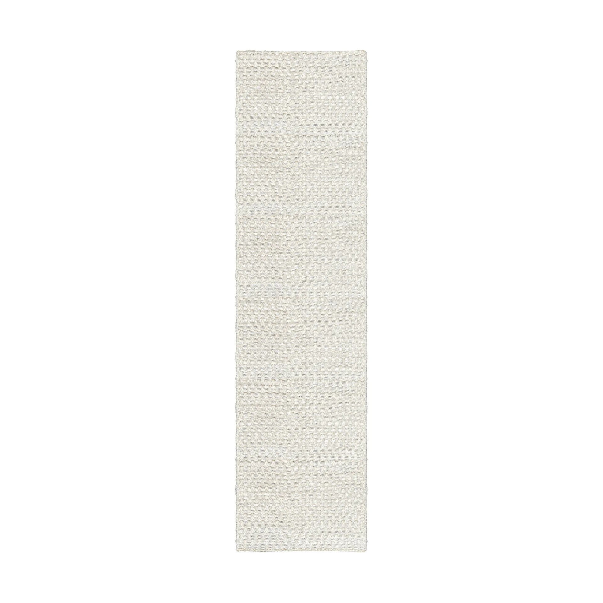 Barley jutematte, Bone white, 75x240 cm Layered