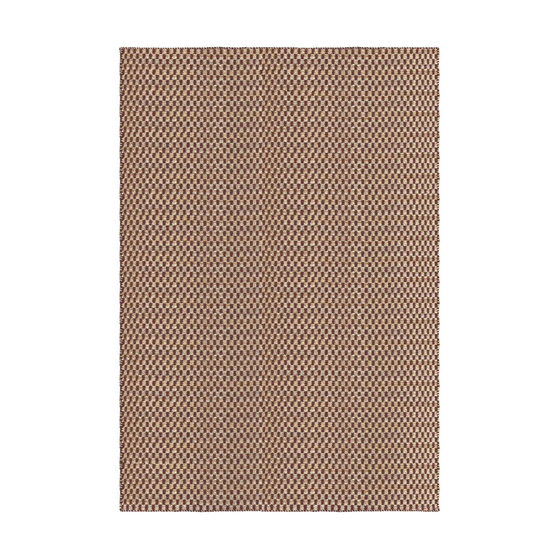 Barley jutematte, Burgundy, 140x200 cm Layered