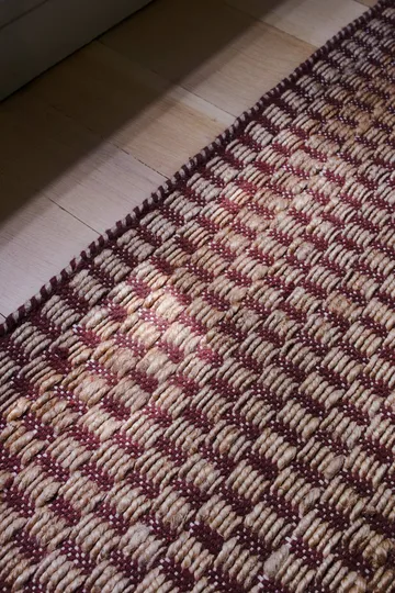 Barley jutematte - Burgundy, 300x400 cm - Layered