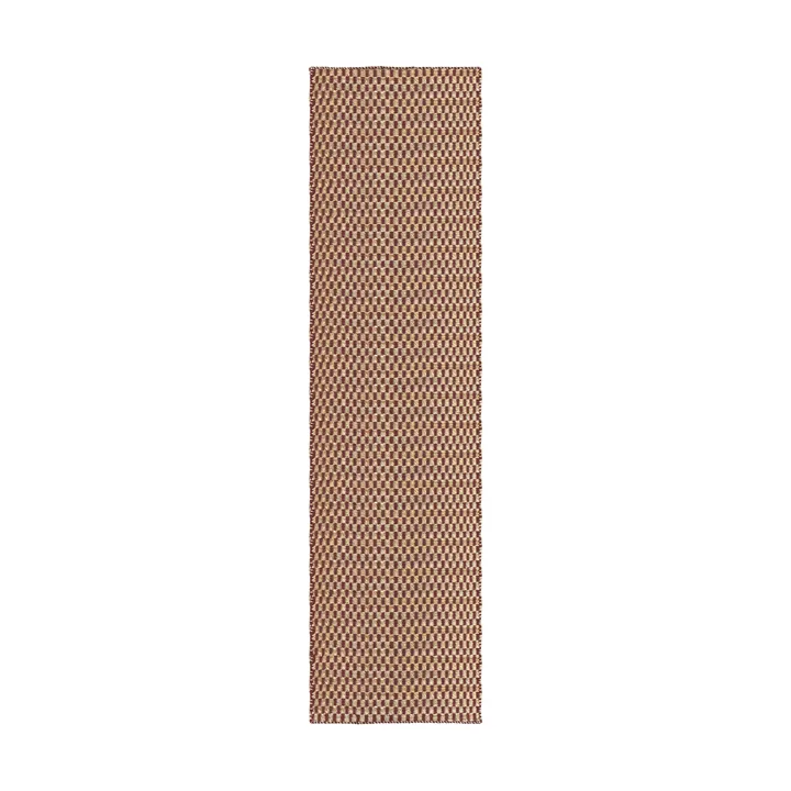 Barley jutematte - Burgundy, 75x240 cm - Layered