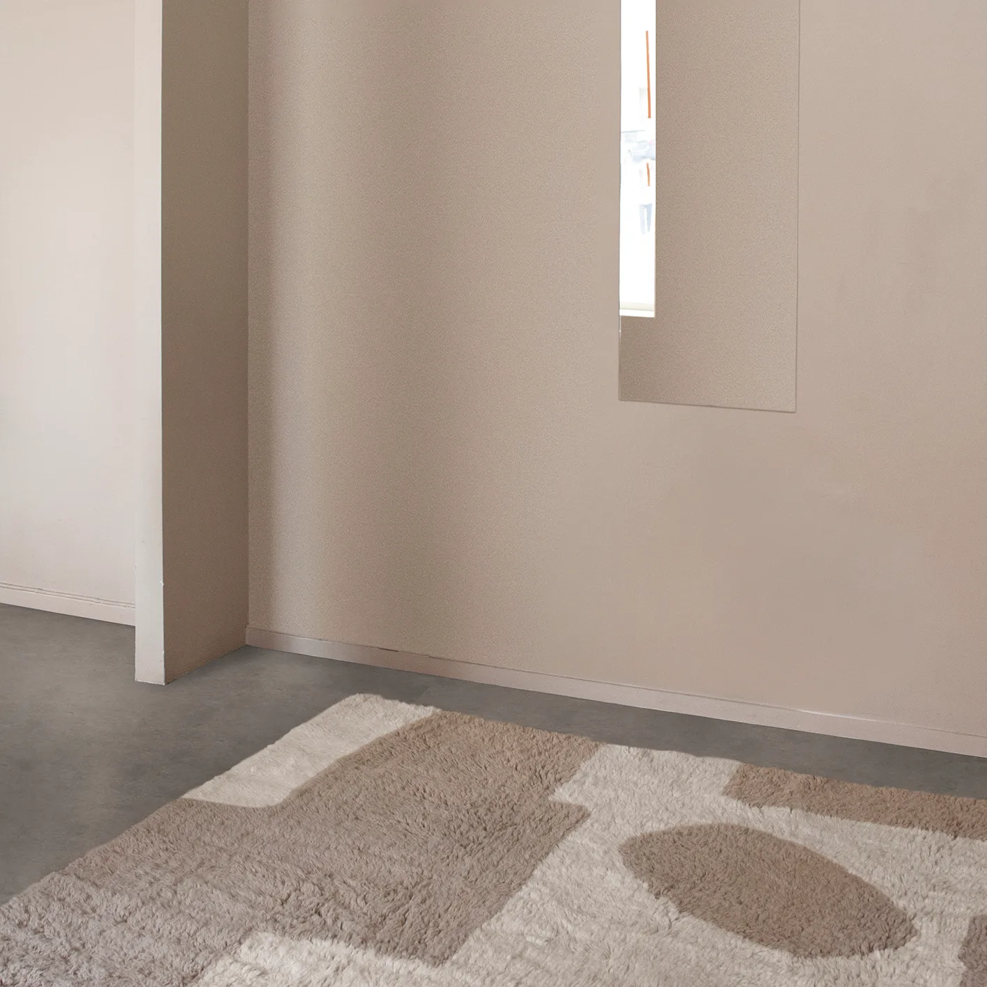 Bird in Space teppe 180 x 270 cm, Hvit-brun-beige Layered