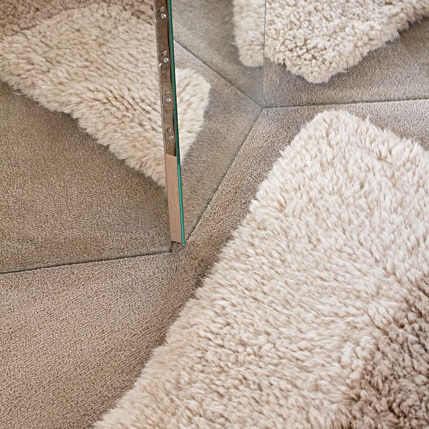 Bird in Space teppe 180 x 270 cm, Hvit-brun-beige Layered