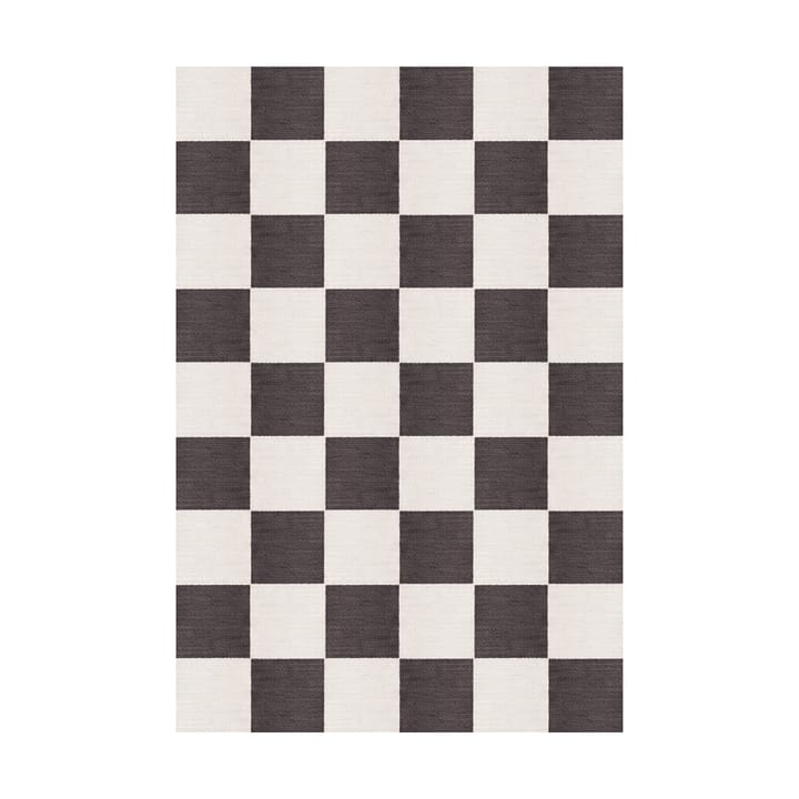 Chess ullteppe - Black and white, 140x200 cm - Layered