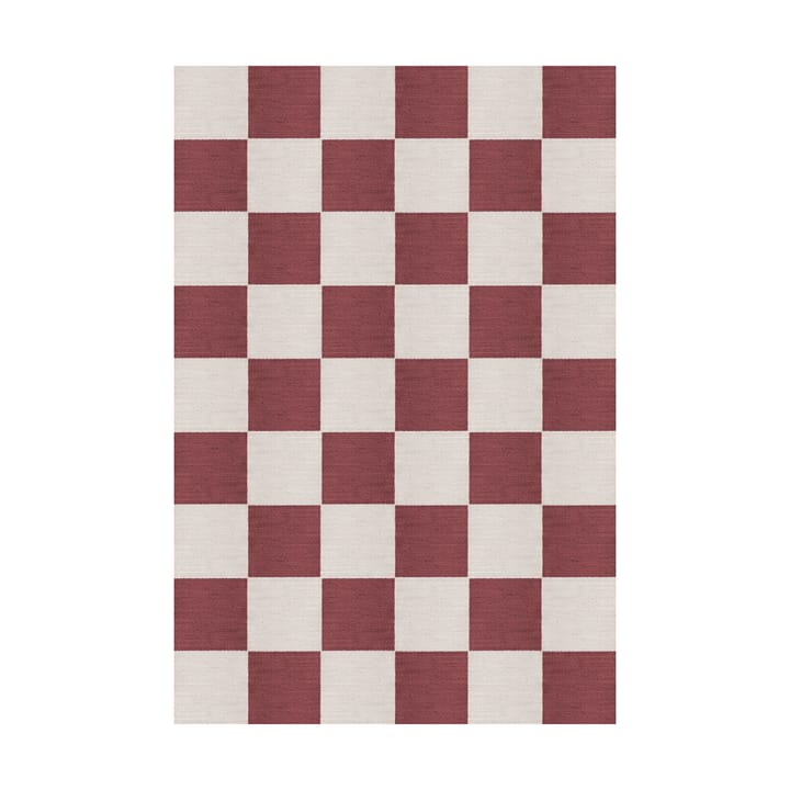 Chess ullteppe - Burgundy, 140x200 cm - Layered