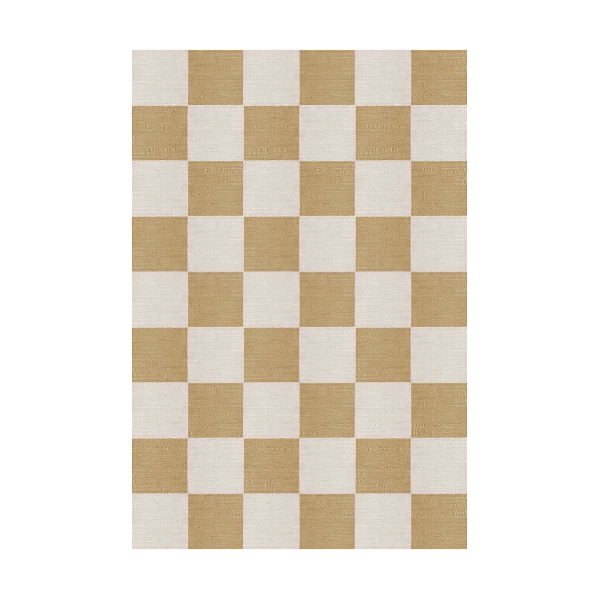 Bilde av Layered Chess ullteppe Harvest yellow 180x270 cm