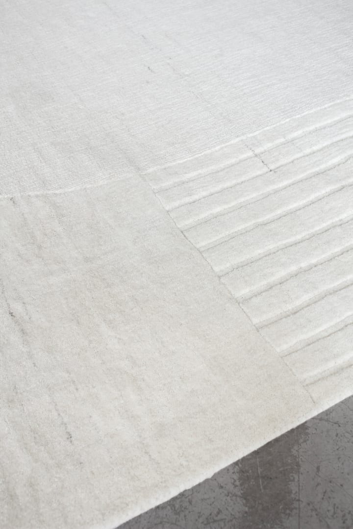 Circular ullteppe 180 x 270 cm - Bone white - Layered