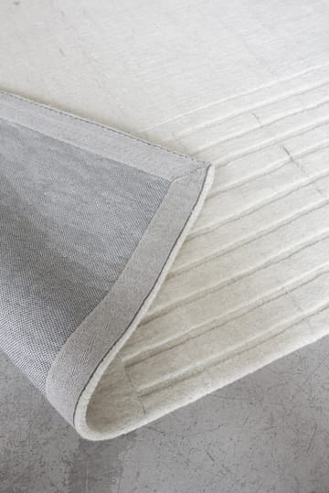 Circular ullteppe 220 x 350 cm - Bone white - Layered