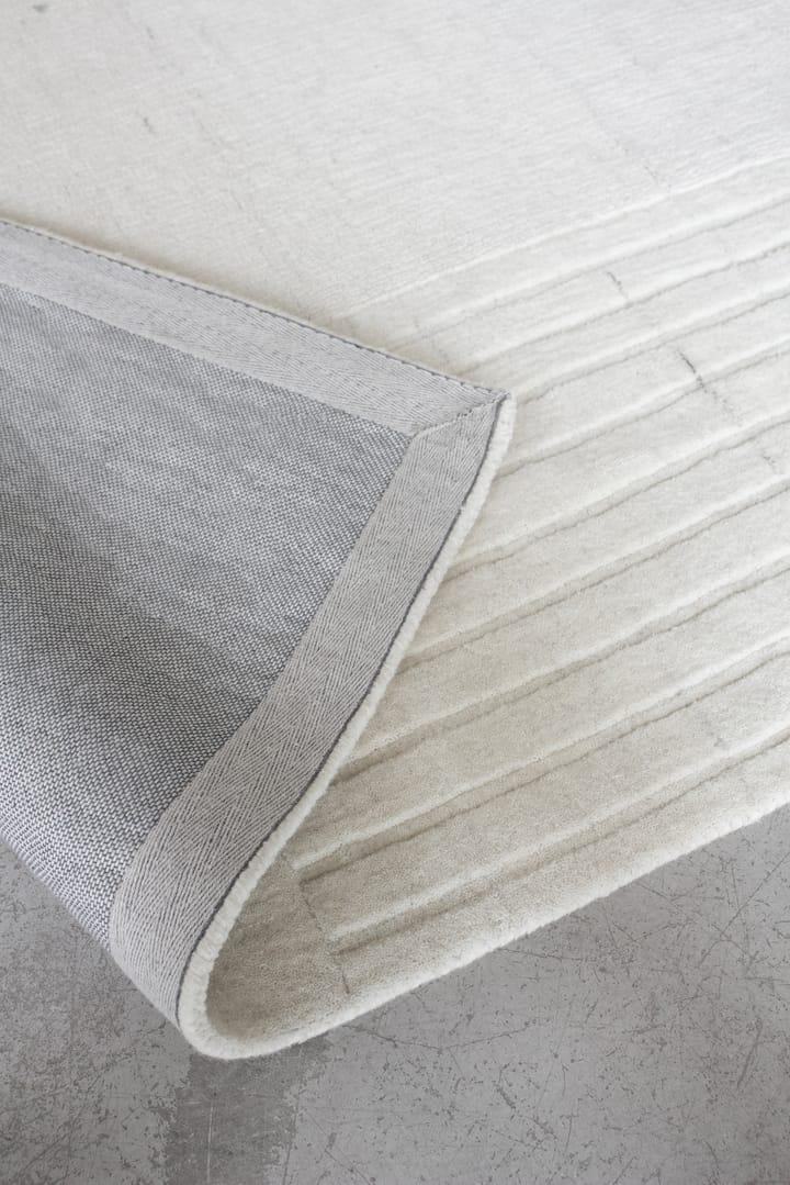 Circular ullteppe 220 x 350 cm, Bone white Layered