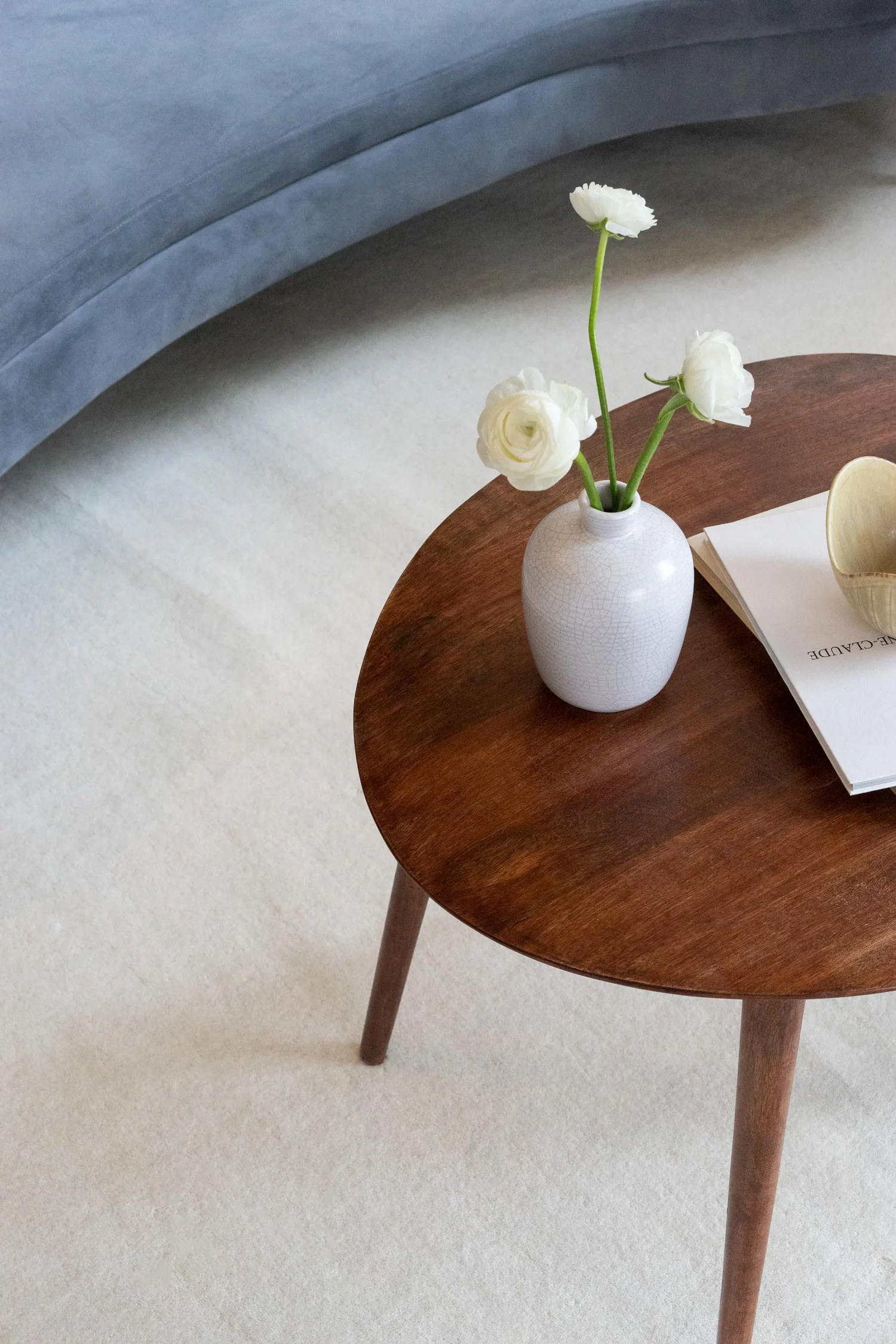 Classic solid ullteppe 250 x 350 cm, Bone white Layered