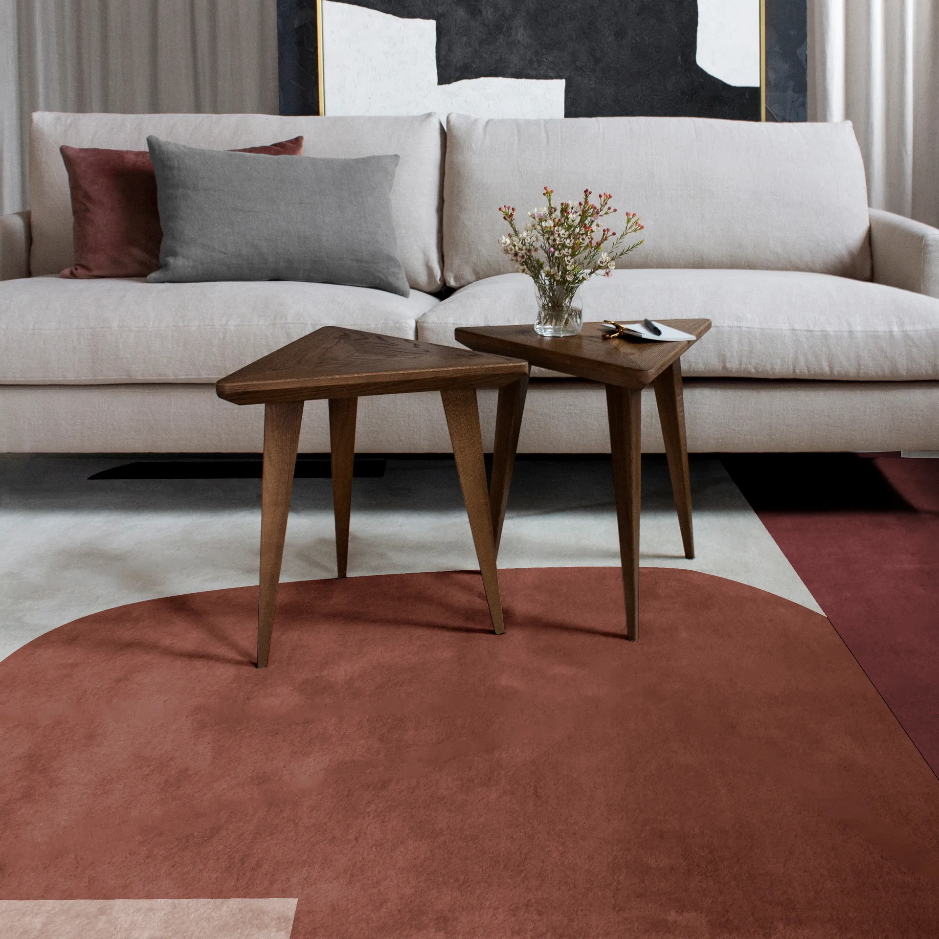 Cloudberry ullteppe, 180x270 cm Layered