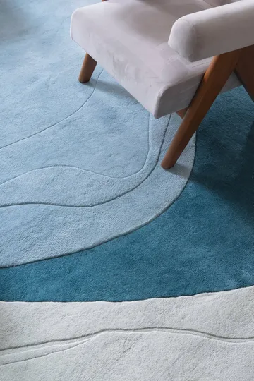 Erik Bratsberg Lozza ullteppe - Teal, 210x270 cm - Layered