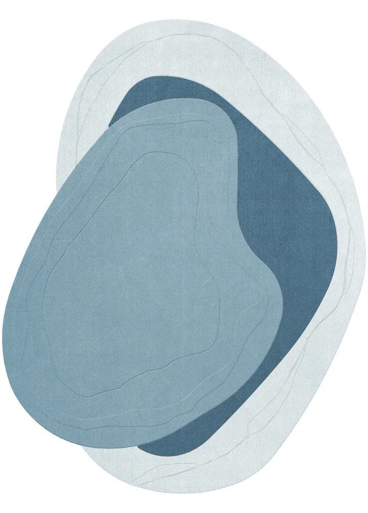 Erik Bratsberg Lozza ullteppe - Teal, 270x350 cm - Layered