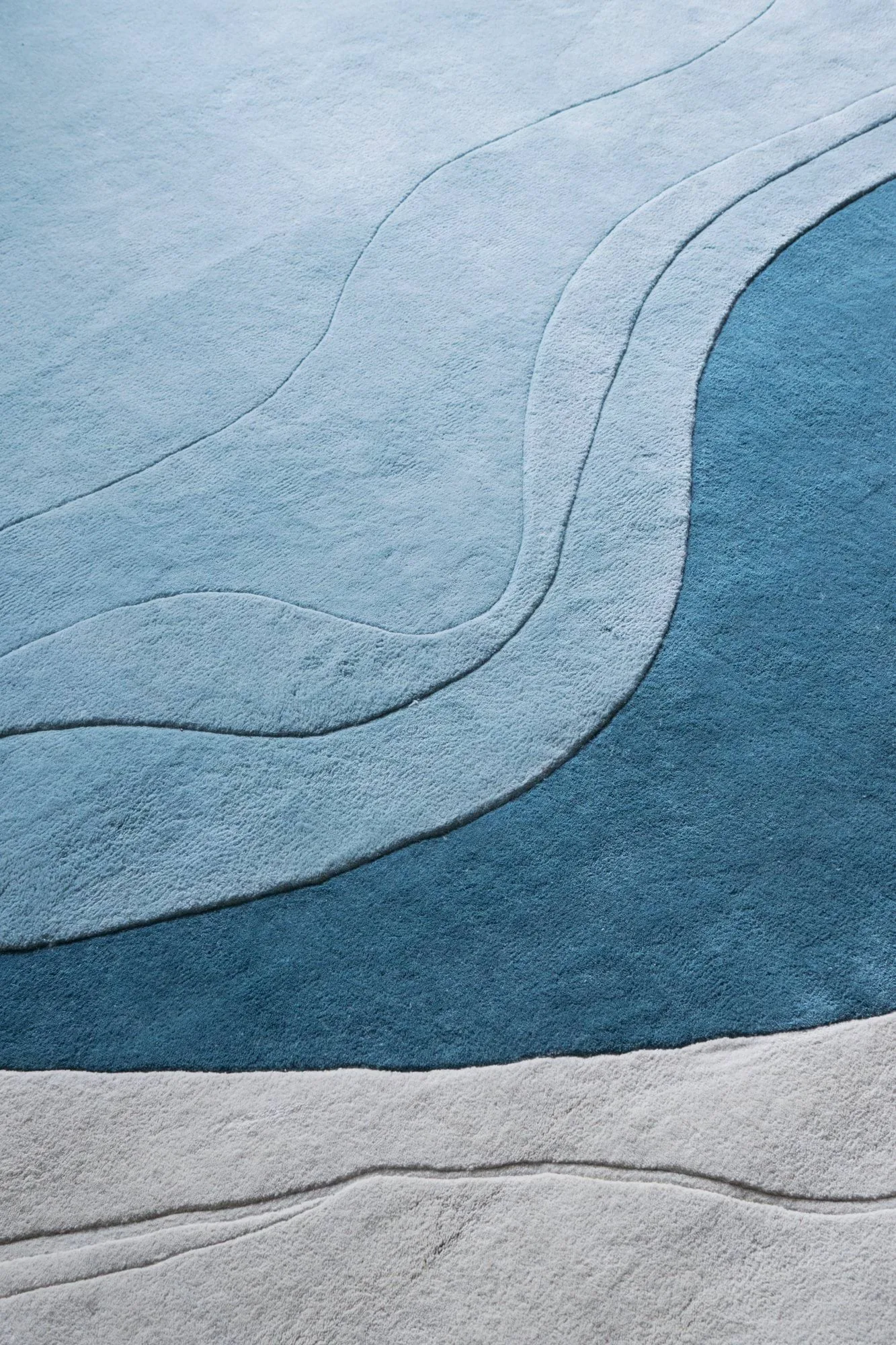 Erik Bratsberg Lozza ullteppe, Teal, 270x350 cm Layered