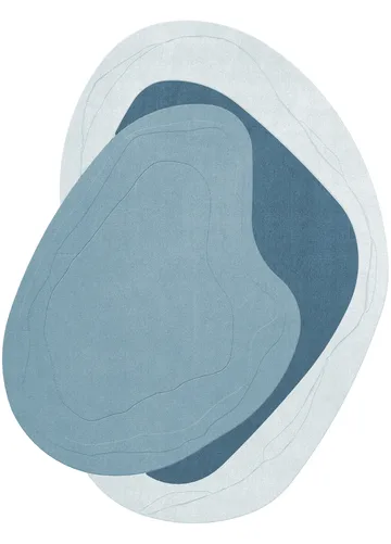 Erik Bratsberg Lozza ullteppe - Teal, 300x400 cm - Layered