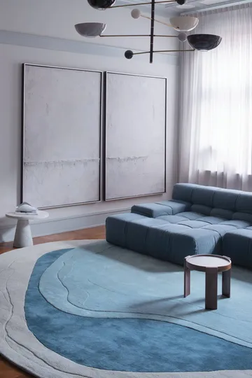 Erik Bratsberg Lozza ullteppe - Teal, 300x400 cm - Layered