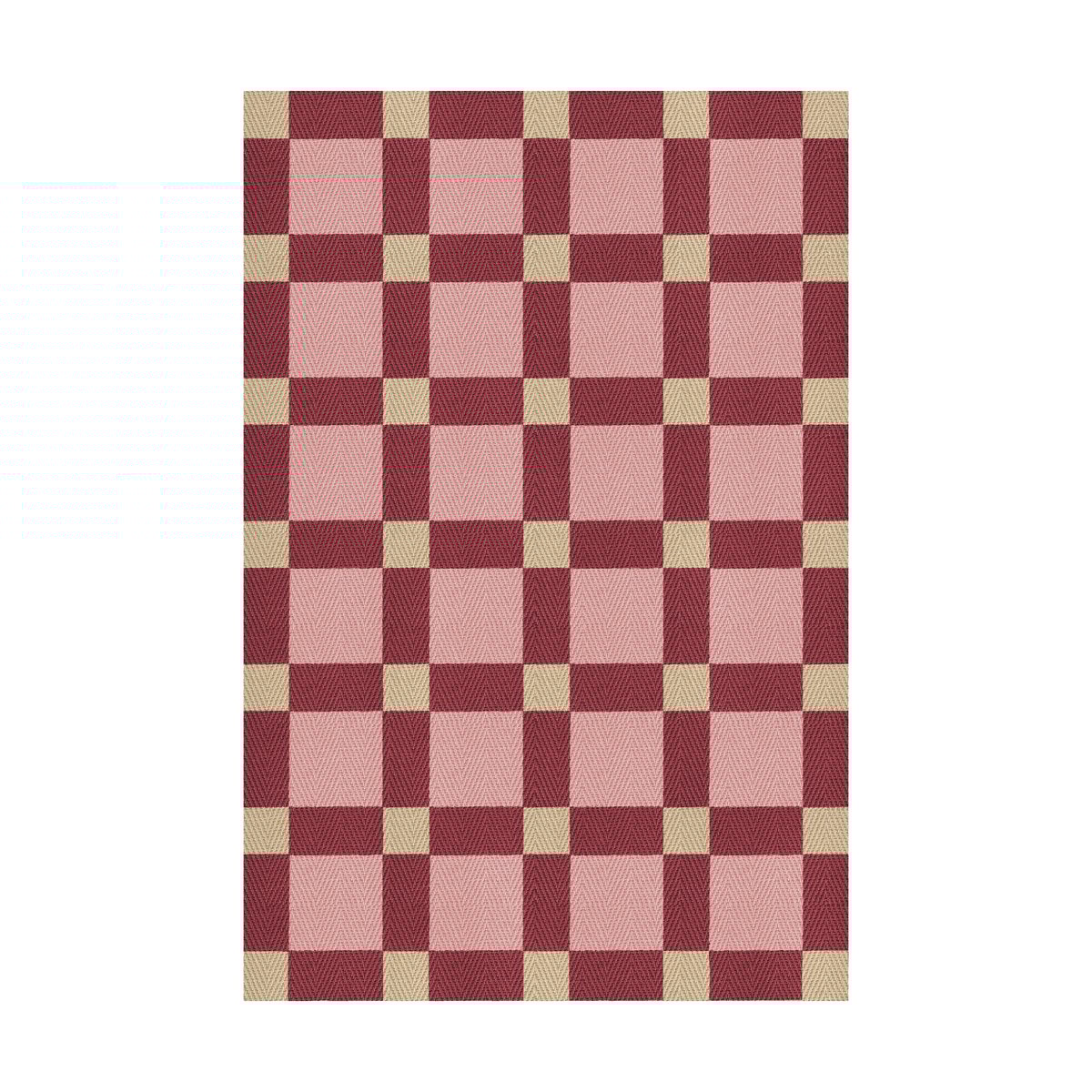 Bilde av Layered Evelina Kroon juteteppe 180 x 270 Plum punsch