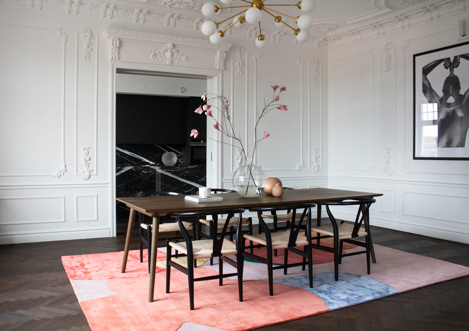 Flower Field ullteppe 300 x 400 cm, Pink Layered