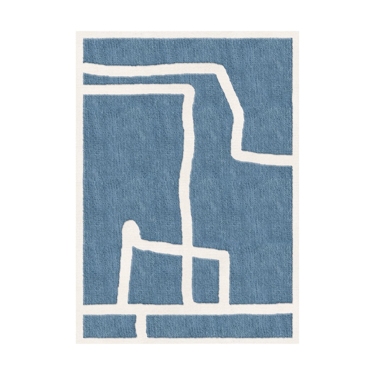 Bilde av Layered Gotland Klint ullteppe Cornflower blue 300 x 400 cm